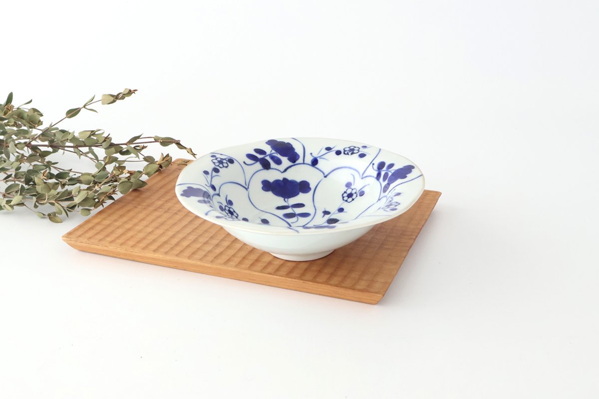 Rim Bowl Nazuna Imari Ware|Serving Bowl Arita Ware