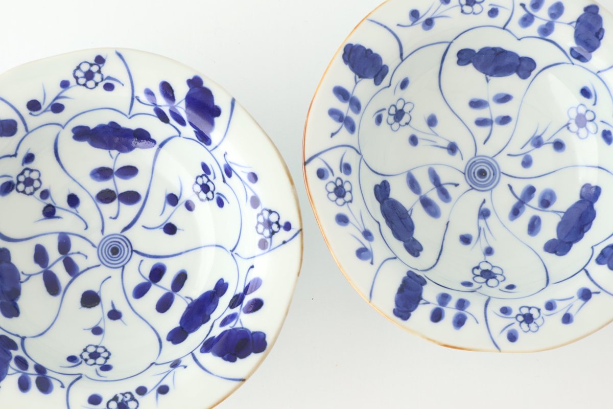 Rim Bowl Nazuna Imari Ware|Serving Bowl Arita Ware