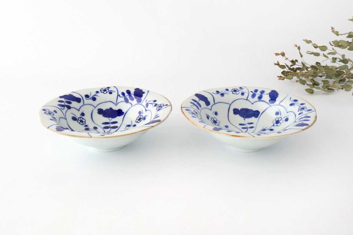 Rim Bowl Nazuna Imari Ware|Serving Bowl Arita Ware