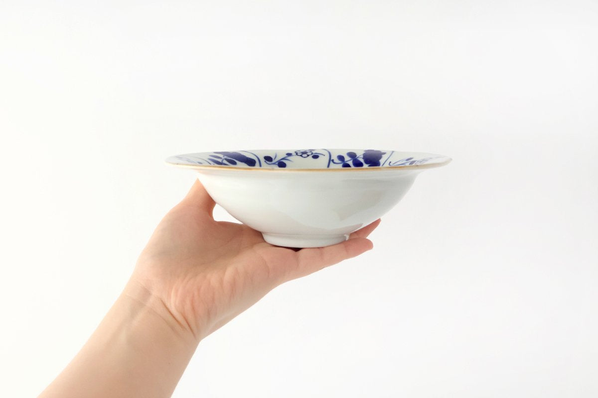 Rim Bowl Nazuna Imari Ware|Serving Bowl Arita Ware
