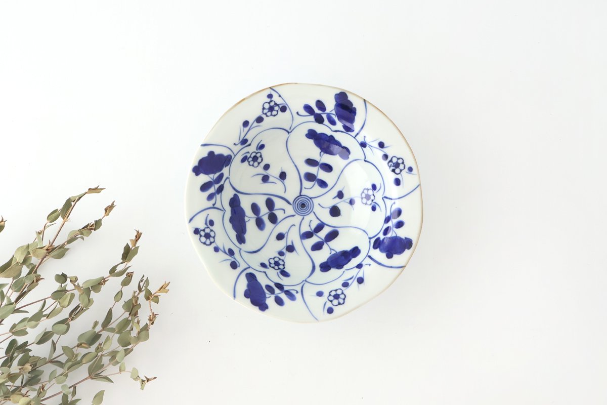 Rim Bowl Nazuna Imari Ware|Serving Bowl Arita Ware