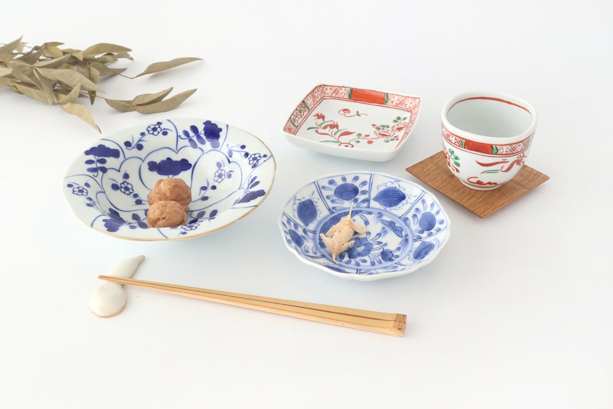 Rim Bowl Nazuna Imari Ware|Serving Bowl Arita Ware