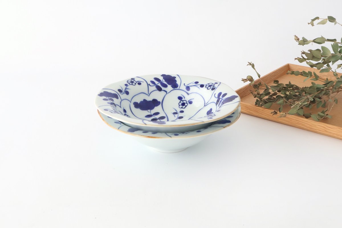 Rim Bowl Nazuna Imari Ware|Serving Bowl Arita Ware