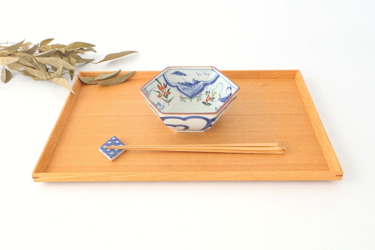 Small Hexagonal Bowl Children's Pattern|Kobachi Hasami Ware