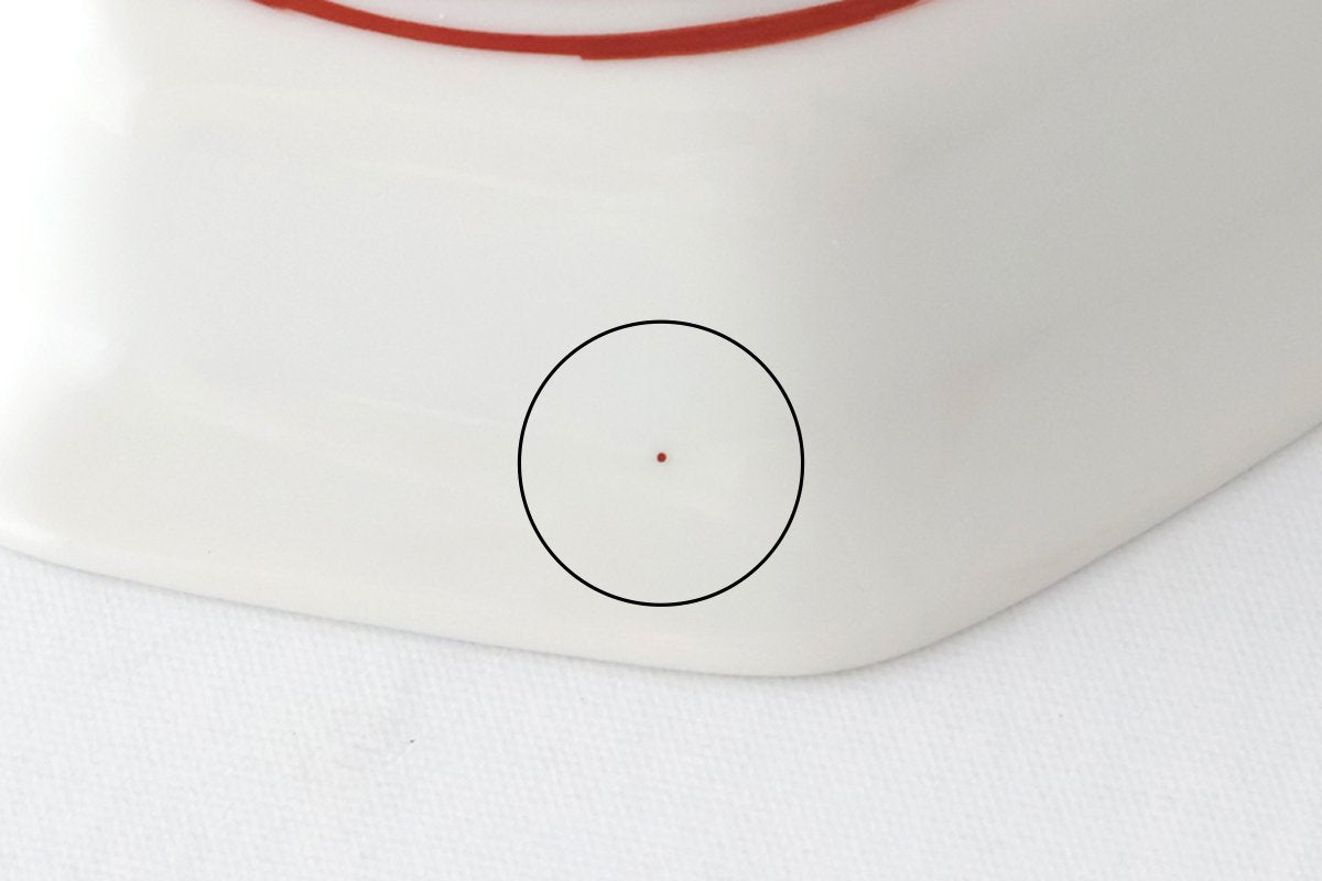 Octagonal Plate Blue and Red 7.6㎝/3in|Arita Ware