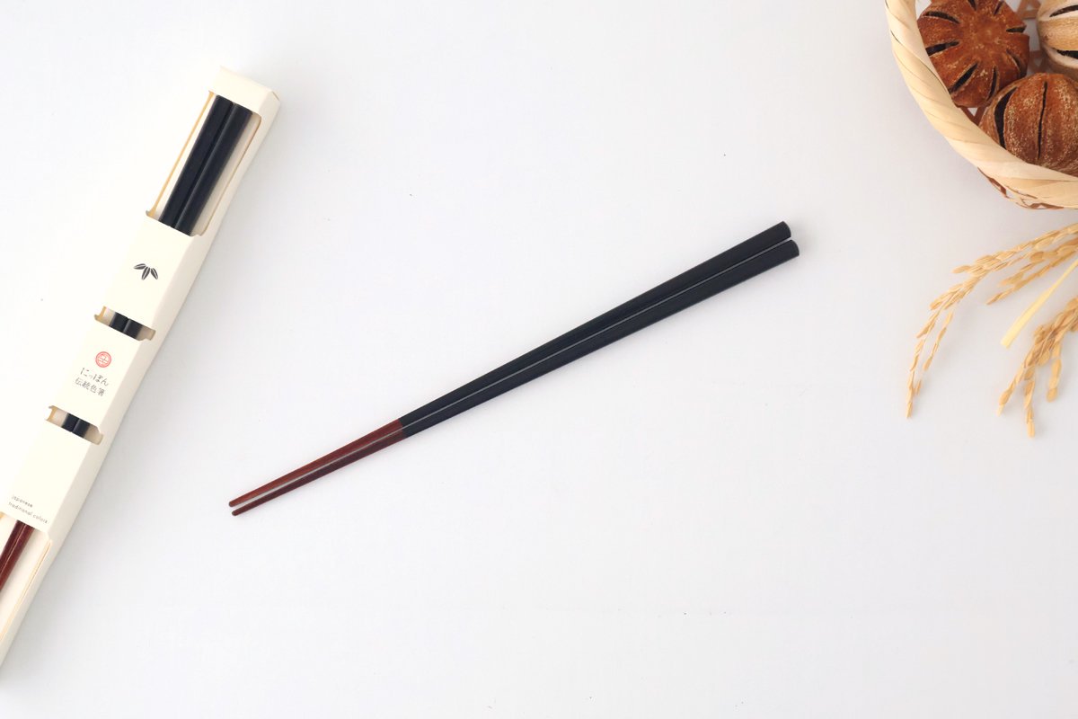 Chopsticks Japanese Traditional Color Jet Black 23.0cm /9.05in