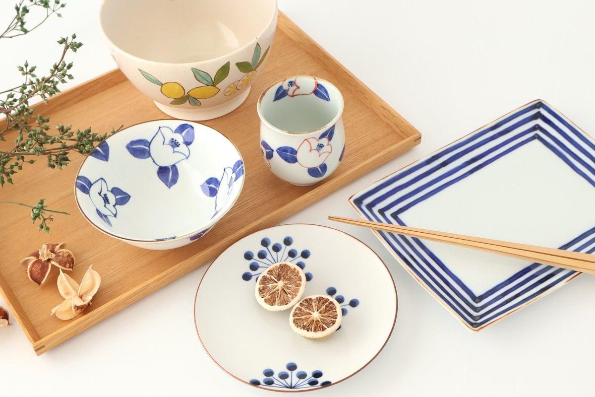 Rice Bowl Blue Camellia | Arita Ware