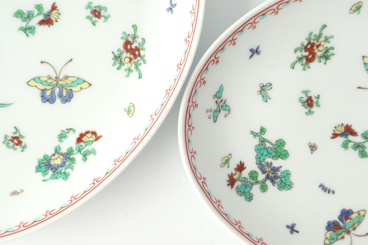 Oval Plate Butterfly 24cm/9.4in | Hasami Ware