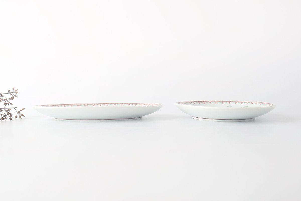 Oval Plate Butterfly 24cm/9.4in | Hasami Ware