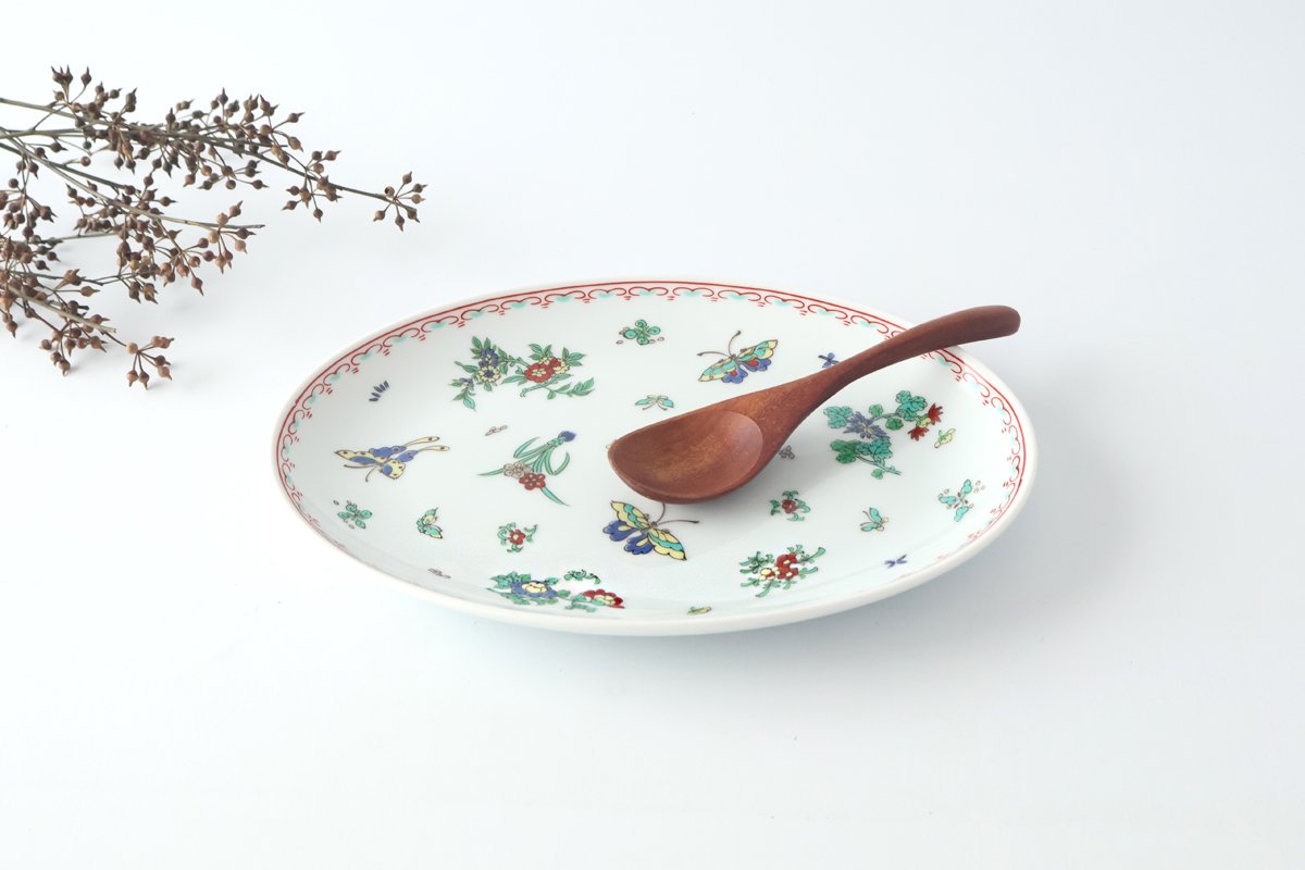 Oval Plate Butterfly 24cm/9.4in | Hasami Ware