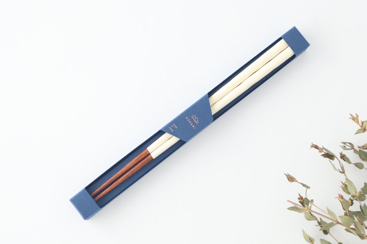 KURABI Chopsticks White 23.0cm /9.05in-Detail11