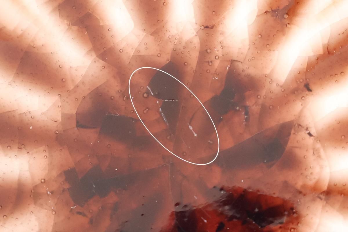 Flower-shaped and Cracked Small Plate Pink | Mino Ware