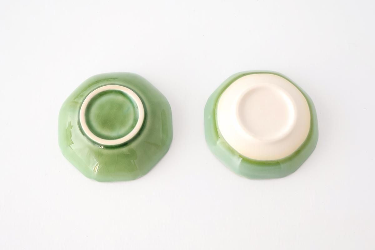 Flower-design Small Bowl Green | Kobachi Mino Ware