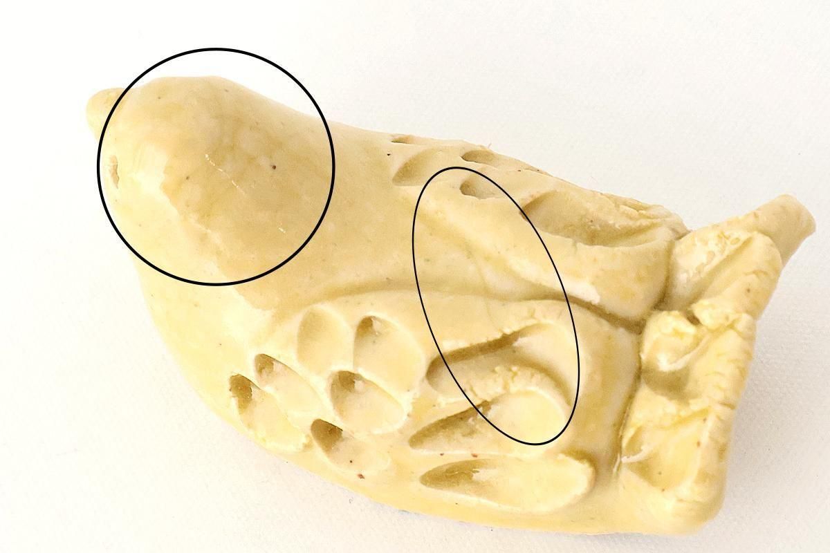 Chopstick Rest Bird Yellow | Hashioki Shigaraki Ware