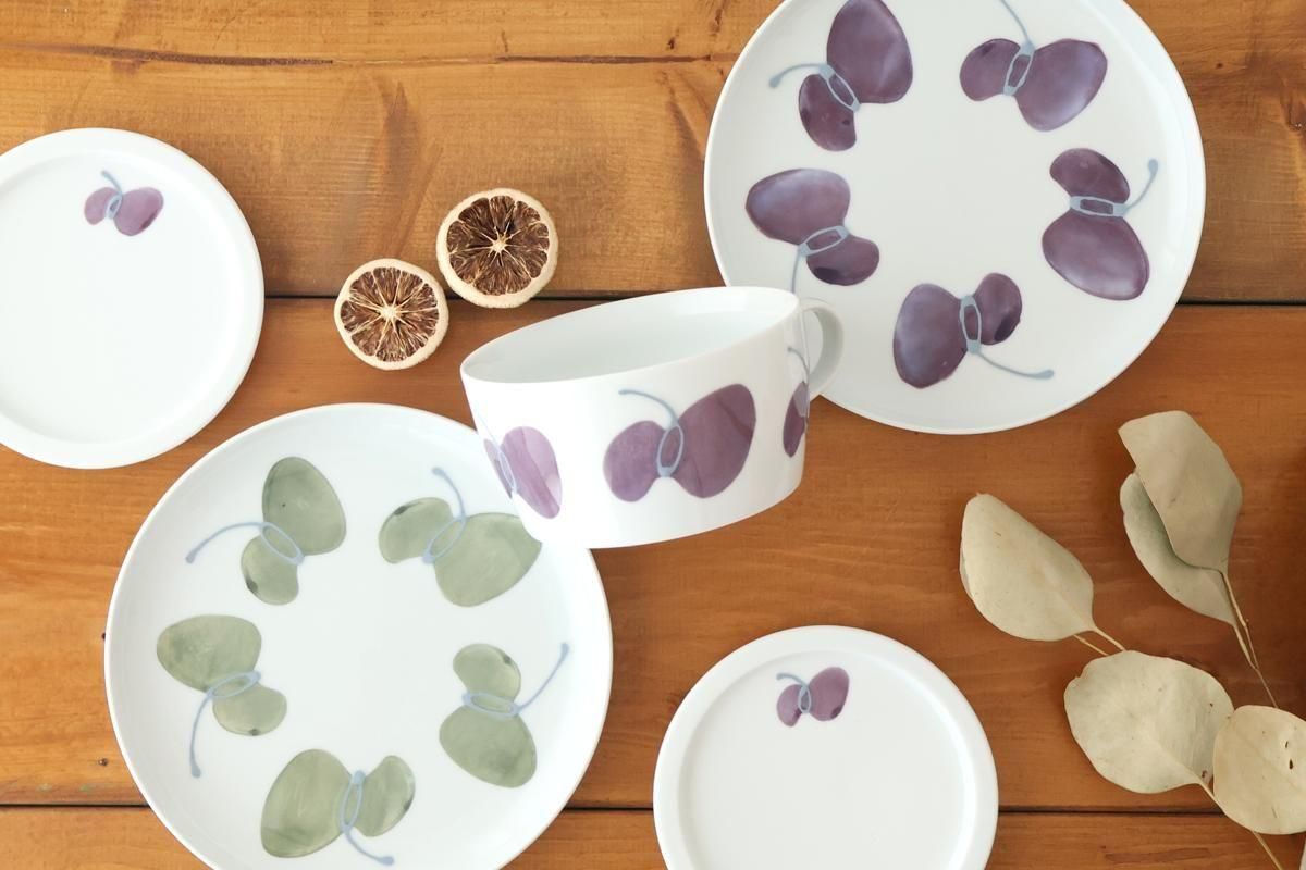 Round Plate Caciocavallo Purple Small | Hasami Ware