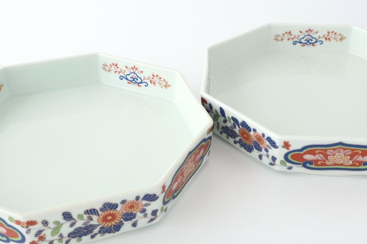 Rinkuro Kiln Octagonal Bowl Chrysanthemum | Hasami Ware