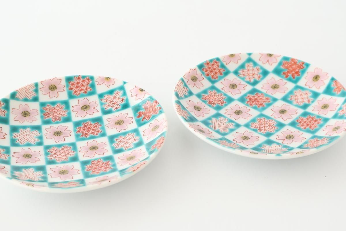 Kutani Art Sauce Plate Cherry Blossom | Kutani Ware