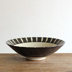 Large Bowl Rim-lined Tokusa | Serving Bowl Mino Ware-Detail2