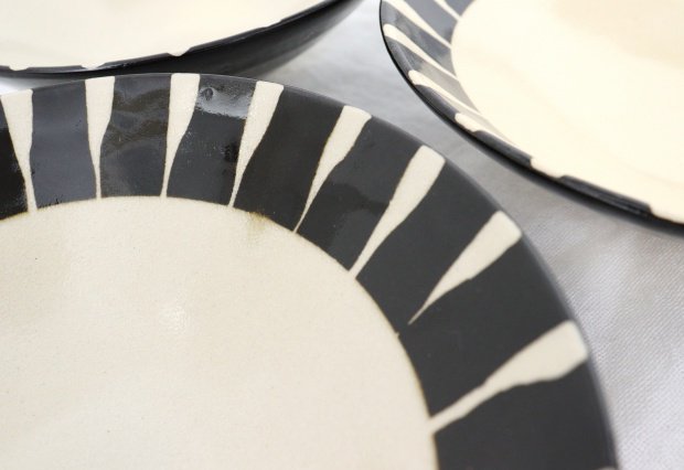 Large Bowl Rim-lined Tokusa | Serving Bowl Mino Ware-Detail3