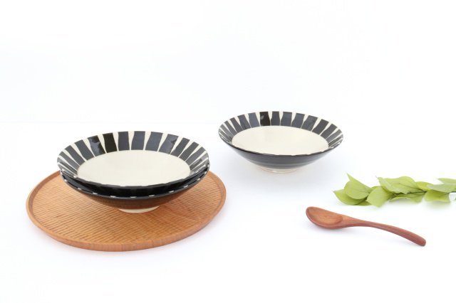 Large Bowl Rim-lined Tokusa | Serving Bowl Mino Ware-Detail6