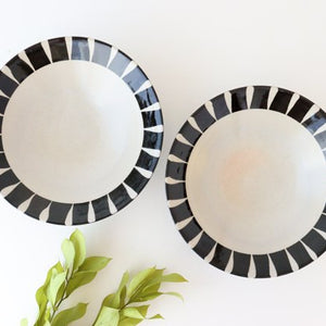 Large Bowl Rim-lined Tokusa | Serving Bowl Mino Ware-Detail8