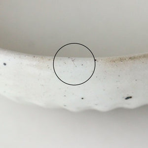 Large Bowl Shinogi White | Serving Bowl Mino Ware-Detail11