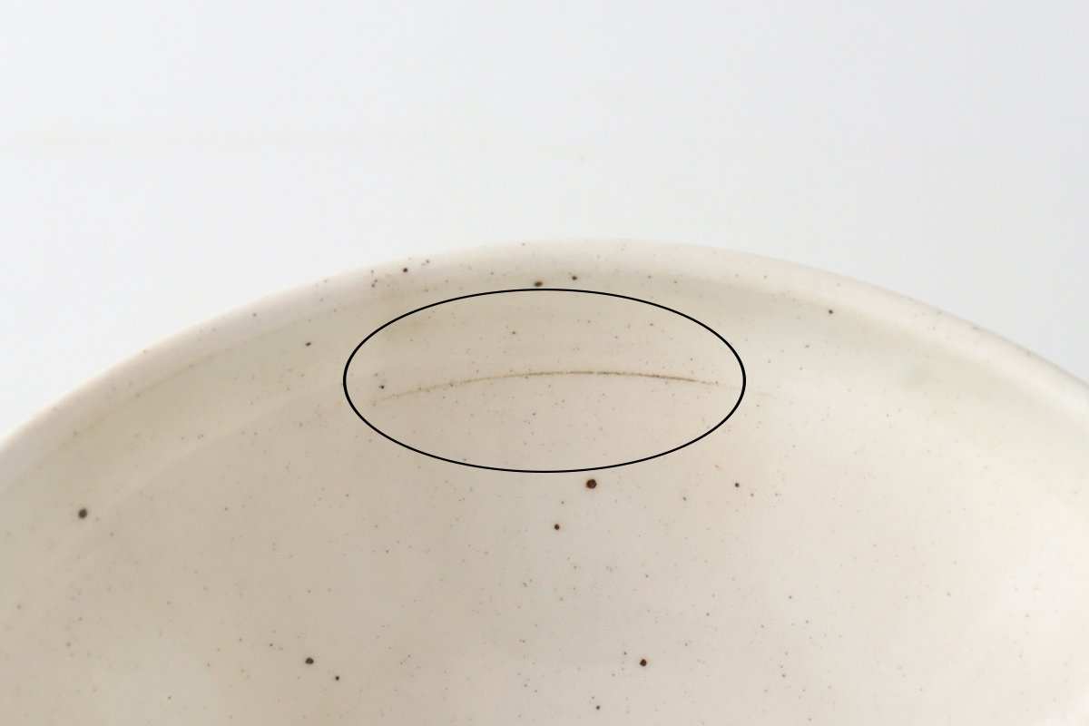 Large Bowl Shinogi White | Serving Bowl Mino Ware-Detail12