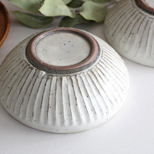 Large Bowl Shinogi White | Serving Bowl Mino Ware-Detail4