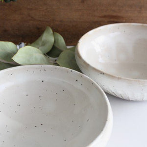 Large Bowl Shinogi White | Serving Bowl Mino Ware-Detail5