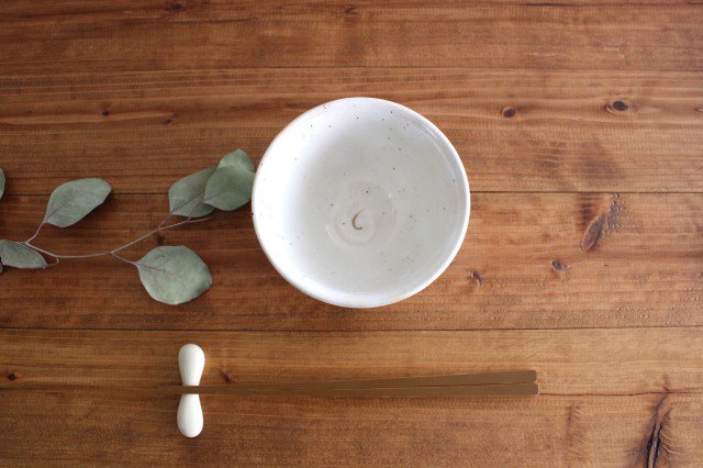 Rice Bowl Linecarved White| Mino Ware