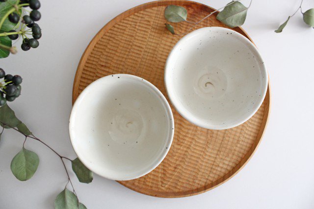 Rice Bowl Linecarved White| Mino Ware