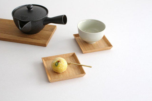 Matsuya Lacquerware Store Wooden Plate Coaster Unpainted Ash | Echizen Lacquerware-TOP