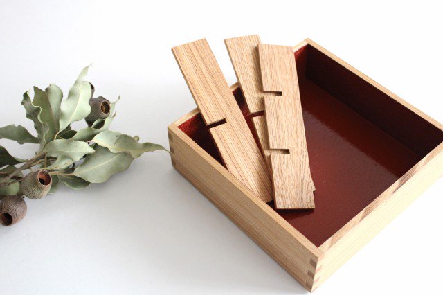 Matsuya Lacquerware Store Dividers for Jubako (Six Cuts) Bento Box Unpainted Ash