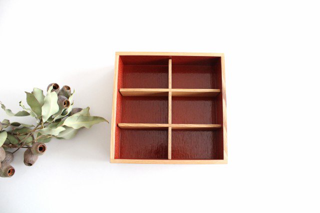 Matsuya Lacquerware Store Dividers for Jubako (Six Cuts) Bento Box Unpainted Ash