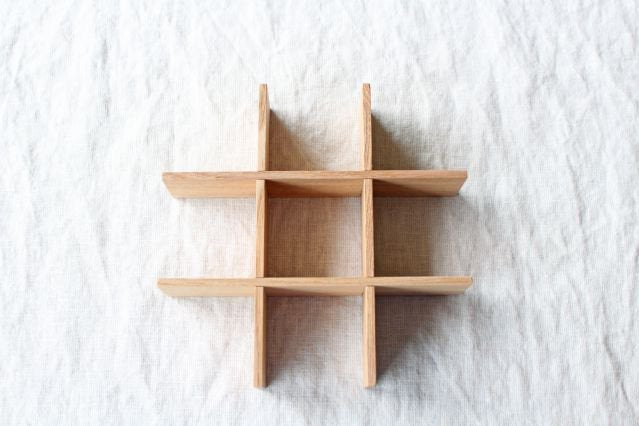 Matsuya Lacquerware Store Dividers for Jubako (Nine Cuts) Bento Box Unpainted Ash