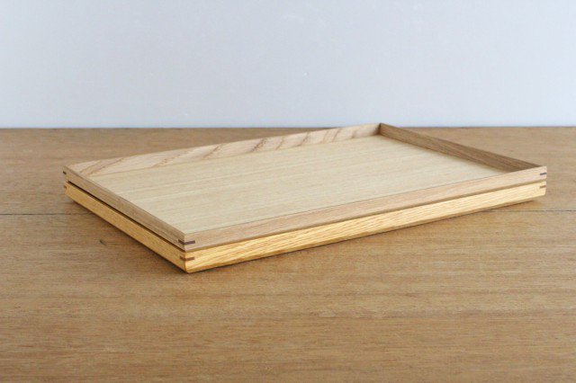 Matsuya Lacquerware Store Wooden Long Tray Unpainted Ash | Echizen Lacquerware