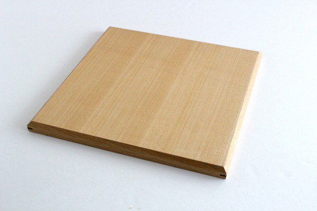 Matsuya Lacquerware Store Wooden Square Tray Unpainted Ash | Echizen Lacquerware