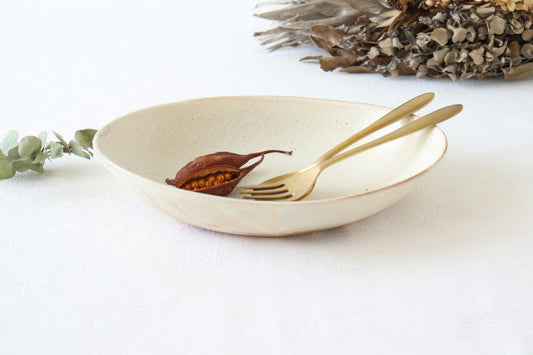 Furutani Seitosho Oval Deep Bowl White Large | Serving Bowl-TOP