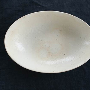 Furutani Seitosho Oval Deep Bowl White Large | Serving Bowl-Detail2