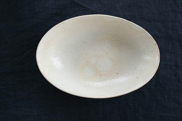 Furutani Seitosho Oval Deep Bowl White Large | Serving Bowl-Detail2