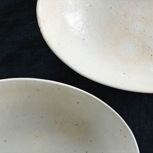Furutani Seitosho Oval Deep Bowl White Large | Serving Bowl-Detail12
