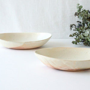 Furutani Seitosho Oval Deep Bowl White Large | Serving Bowl-Detail4