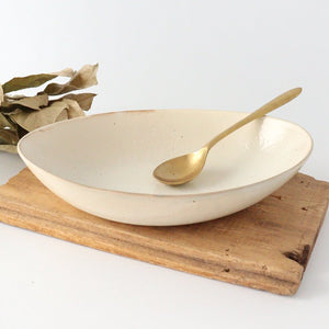 Furutani Seitosho Oval Deep Bowl White Large | Serving Bowl-Detail7