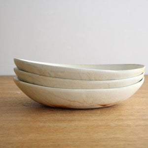 Furutani Seitosho Oval Deep Bowl White Large | Serving Bowl-Detail10