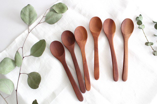 Natural Wooden Dessert Spoon-Detail13