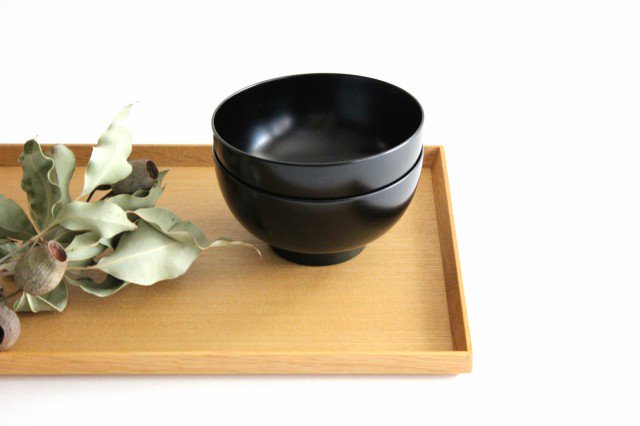 Matsuya Shikki Store Soup Bowl Black | Echizen Lacquerware