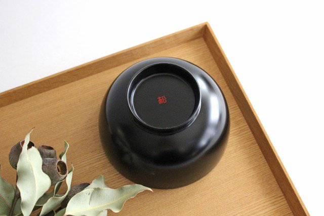 Matsuya Shikki Store Soup Bowl Black | Echizen Lacquerware