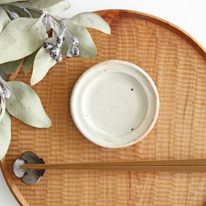 Furutani Seitosho Round Sauce Plate White-TOP