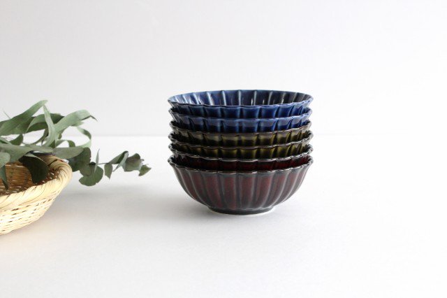 Giyaman Small Bowl Blue 12cm/4.7in | Kobachi Mino Ware