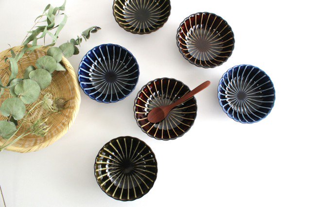 Giyaman Small Bowl Blue 12cm/4.7in | Kobachi Mino Ware